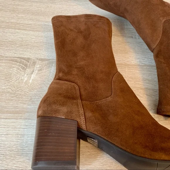 Aquatalia Brown Suede Ankle Boots - Picture 6 of 11